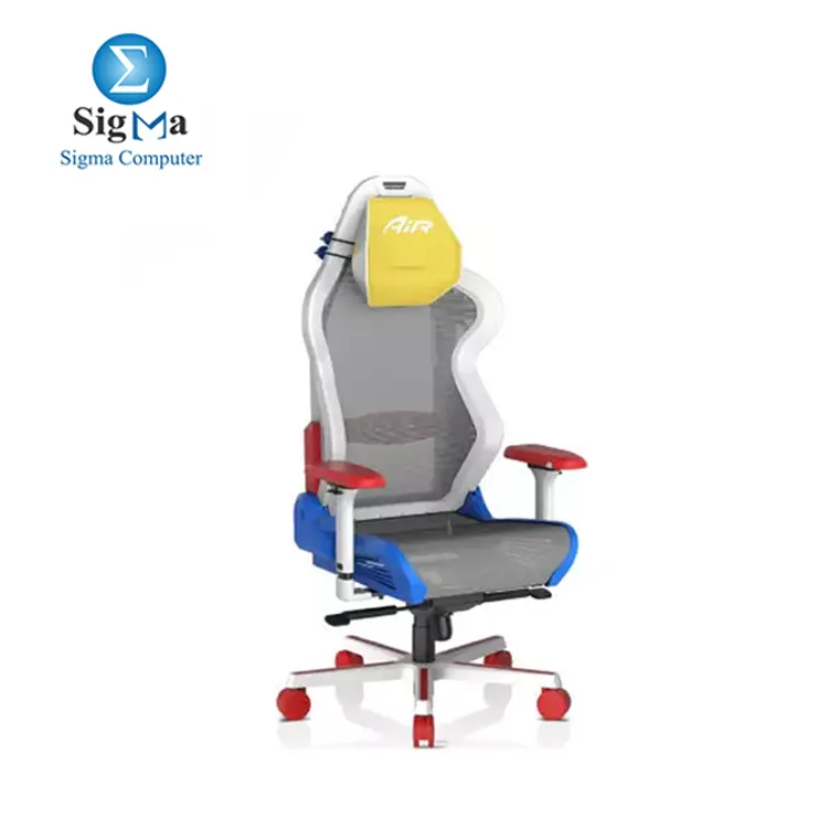 DXRacer Air Mesh Gaming Chair - White/Red/Blue | AIR-R1S-WRB.G-B3